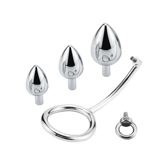 Ring Steel Stainless Cock Hook 4663 Set with DiscreetChoice Anal 0109